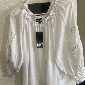 DKNY White Women's Top